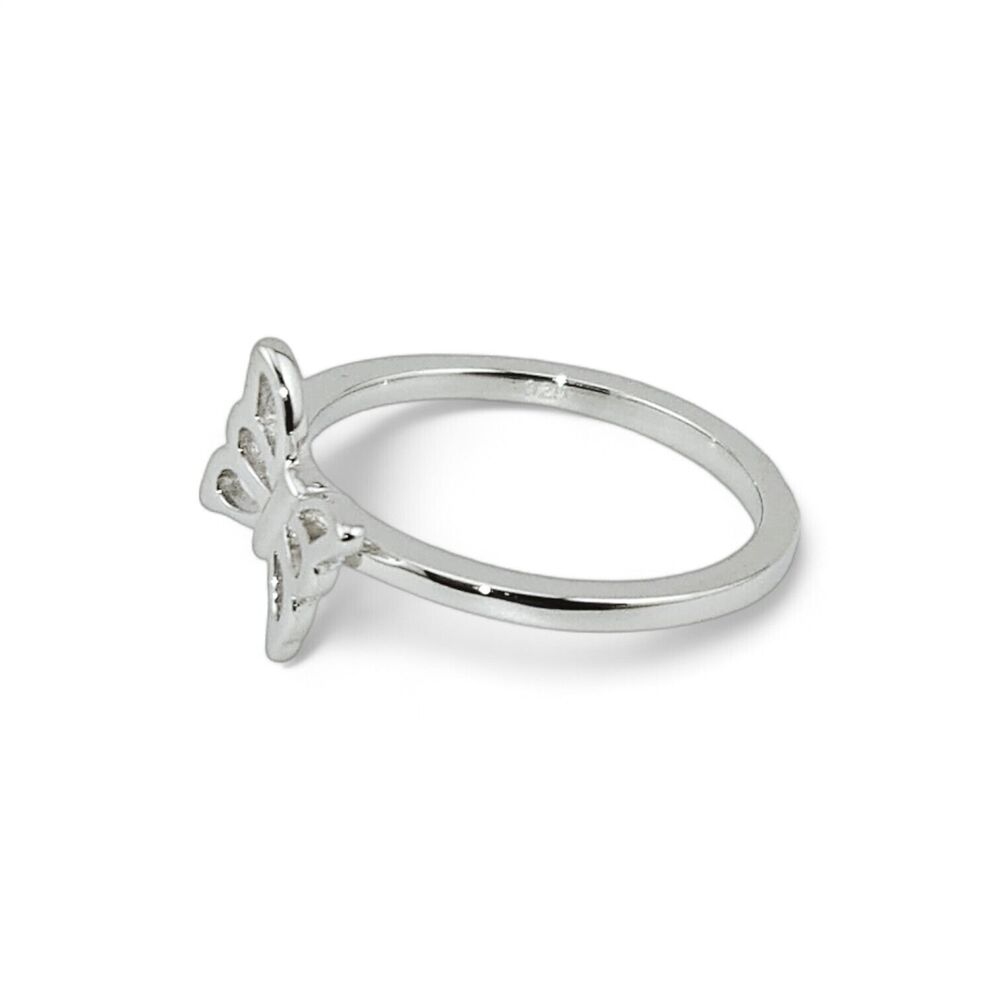 Delicate Sterling Silver 925 Butterfly Ring